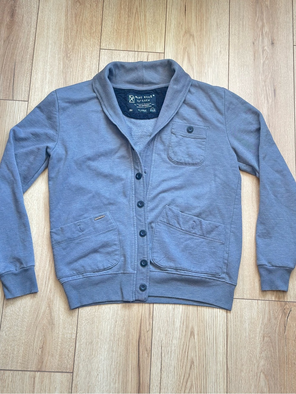 Marc Ecko Men’s Cardigan Sweater - Gray